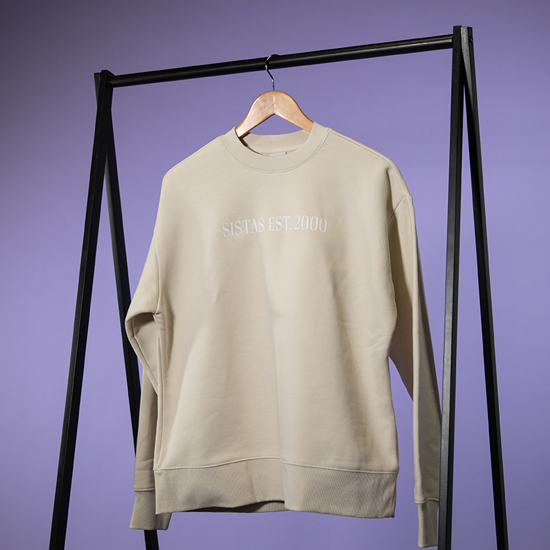 Sistas 22 Ecru Strong Girls Club Crewneck