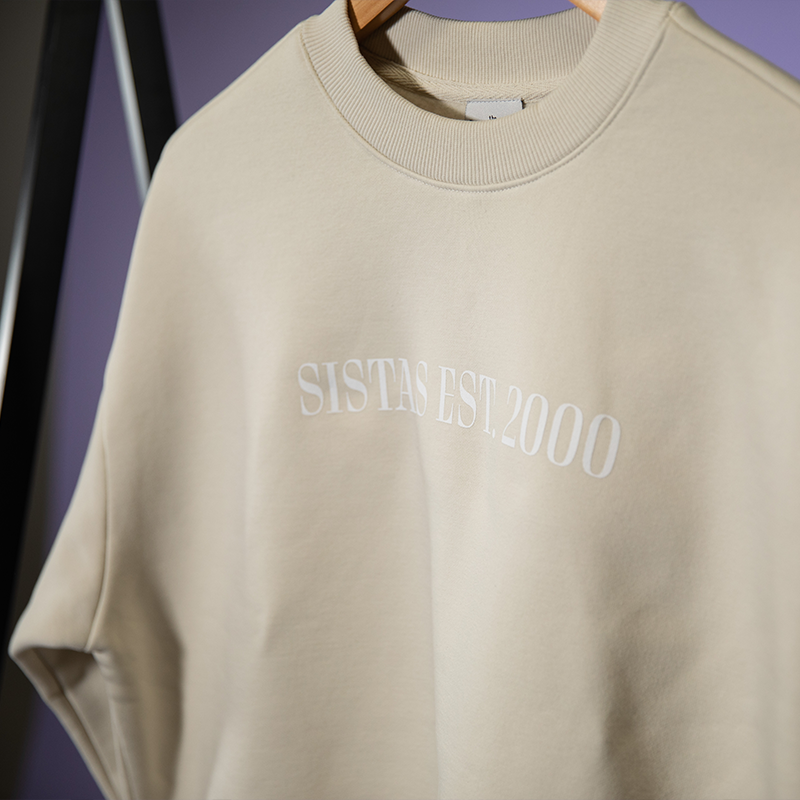Sistas 22 Ecru Strong Girls Club Crewneck